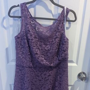 David's bridal Lace purple dress